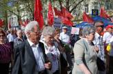 Первомайская демонстрация в Николаеве прошла исключительно под красными флагами