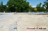 После проливных дождей «Сердце города» в Николаеве провалилось еще больше