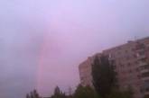 Жители Корабельного района наблюдали сегодня монохромную радугу