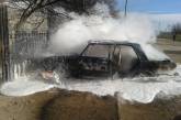 На Херсонщине сгорел автомобиль