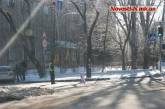 В Николаеве перекрыли улицу Спасскую — говорят, что чистят снег