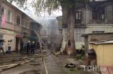 В центре Одессы загорелся трехэтажный дом