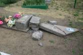 В Николаевской области вандалы надругались над памятниками на кладбищах