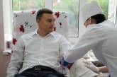 Экс-глава облсовета Игорь Дятлов сдал кровь: «Доноры сегодня важны как никогда»