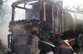На Николаевщине загорелся грузовик с подсолнечным маслом: полностью уничтожена кабина авто. ФОТО