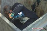 В Николаеве активисты бросили в мусорный ящик чиновника, который устроил пьяное ДТП. ВИДЕО