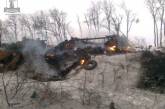 В сети появились фото разгромленной танковой группы боевиков под Дебальцево