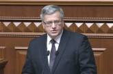Без свободной Украины не будет стабильной и безопасной Европы, - президент Польши выступает в Раде