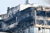 Очаг пожара в одесской высотке локализовали — выгорело около 80% обшивки здания. ФОТО