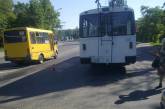 Возле парка «Победа» «Москвич» врезался в троллейбус