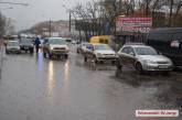В Николаеве на проспекте Героев Сталинграда столкнулось сразу пять автомобилей