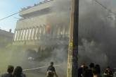 В Киеве подожгли здание телестудии «Интер»