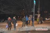 В центре Николаева сложилась опасная ситуация из-за отключенных в честь приезда Порошенко светофоров