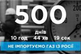 Украина не покупает газ у России уже 500 дней