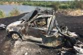 На Николаевщине вместе с травой сгорел автомобиль
