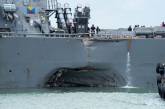 Флот США приостановил все операции из-за аварии с эсминцем