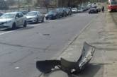 В Киеве обстреляли джип: двое раненых