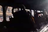 В центре Одессы загорелся трамвай, пассажиры прыгали из окон