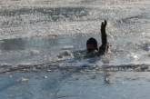 В Южноукраинске спасли мальчика, провалившегося под лед
