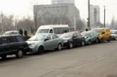 На Октябрьском проспекте в Николаеве столкнулись сразу 5 автомобилей