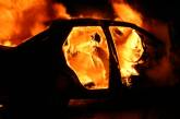 В Николаеве ночью сгорел автомобиль. ВИДЕО