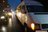 Из-за двух столкнувшихся микроавтобусов в центре Николаева огромная пробка 