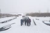 В Киеве под лед провалился снегоход с людьми