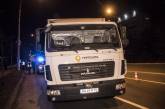В Киеве грузовик «Укрпошты» врезался в полицейский автомобиль