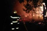 В Очакове из-за неосторожного обращения с огнем полностью сгорел деревянный домик