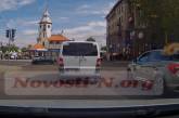 Видео аварии в центре Николаева: «Тойота» протаранила «Фольксваген»