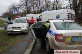 В Николаеве «Мустанг» протаранил «Опель»: пострадали оба водителя