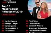 Netflix составил рейтинг самых популярных фильмов и сериалов 2019 года