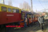 В Николаеве сошел с рельсов единственный в городе новый трамвай