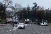 В центре Киева митингующие перекрыли движение