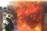 В Николаевской области из-за пожара в гараже едва не сгорел дом