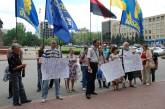 В Николаеве «свободовцы» протестовали против закрытия трамвайного депо и требовали построить рынок в Межигорье