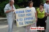 В Николаеве на акцию протеста против закона о языках вышли 70 человек