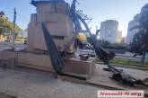 Появились фото и видео взорванного памятника «погибшим милиционерам»