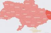 По всей материковой части Украины объявлена воздушная тревога