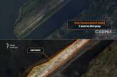 Опубликованы спутниковые фото оборонительных сооружений армии РФ на левом берегу Днепра под Херсоном