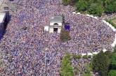 В центре Кишинева на митинге по поддержке евроинтеграции собралось более 75 000 человек