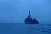 Битва в Черном море: появились кадры поражения корабля «Иван Хурс» (видео)