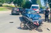 В Южноукраинске столкнулись ВАЗ и мотоцикл: пострадали два подростка