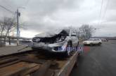 На Ингульском мосту в Николаеве столкнулись три автомобиля