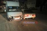 В Николаеве пьяный водитель на ВАЗе врезался в маршрутку с пассажирами (фото, видео)