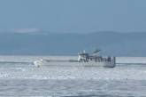 Российское судно «Александр Деев» с пассажирами на борту столкнулось со льдиной (фото)