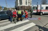 В центре Николаева автомобиль «Шевроле» сбил пешехода (фото, видео)