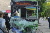 В Черкассах троллейбус столкнулся с пожарным автомобилем, 14 пострадавших (видео)
