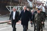 Министр обороны Украины побывал на ЧСЗ и лично удостоверился, что ремонт военных кораблей идет по графику