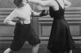 Английские леди боксируют, приблизительно 1910 г. ФОТО